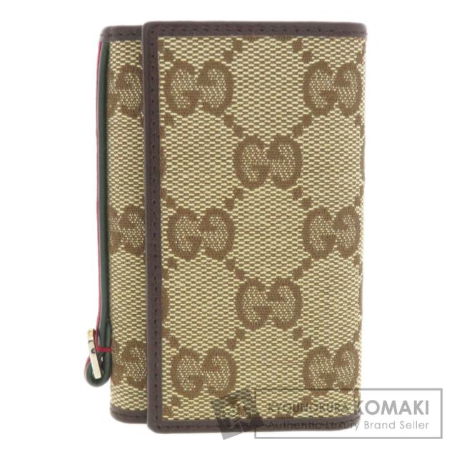 グッチ GUCCI 131928  GG  キーケース キャンバス レディース  中古