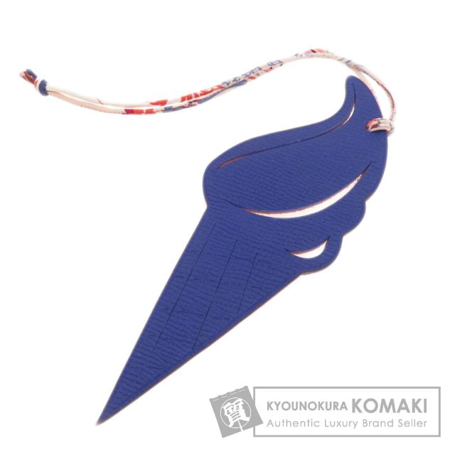 エルメス HERMES プティアッシュチャーム キーホルダー レザー レディース 中古