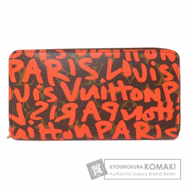 ルイヴィトン LOUIS VUITTON M93711 ジッピー・ウォレット グラフィティ オランジュ 中古