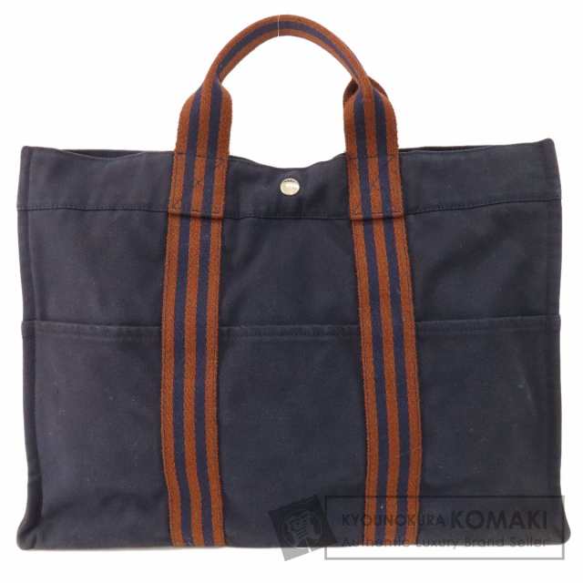 エルメス HERMES サックフールトゥMM トートバッグ キャンバス レディース 中古