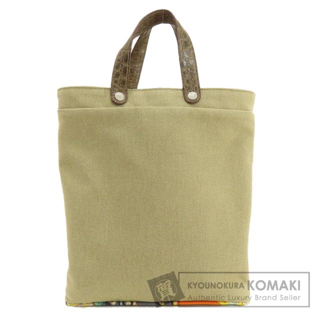 エルメス HERMES  プティアッシュトート  ハンドバッグ コットン レディース  中古