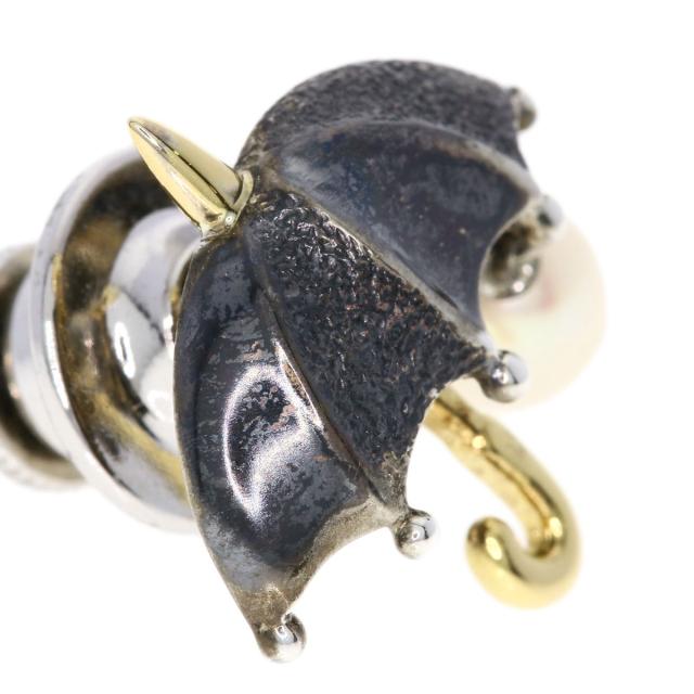 ミキモト MIKIMOTO ピンブローチ 淡水パール 真珠 アンブレラ