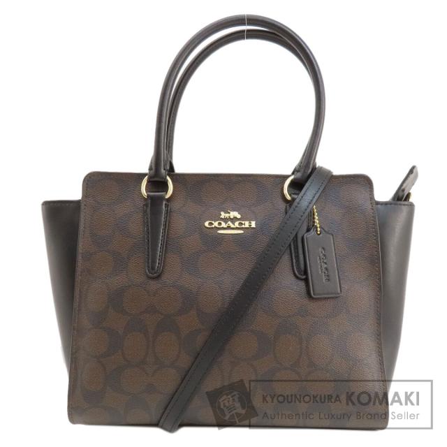 コーチ COACH F31957 シグネチャー 2WAY ハンドバッグ PVC レディース 中古 