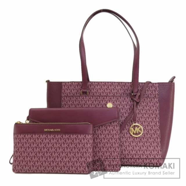 マイケルコース Michael Kors  MKシグネチャー  トートバッグ PVC レディース  中古