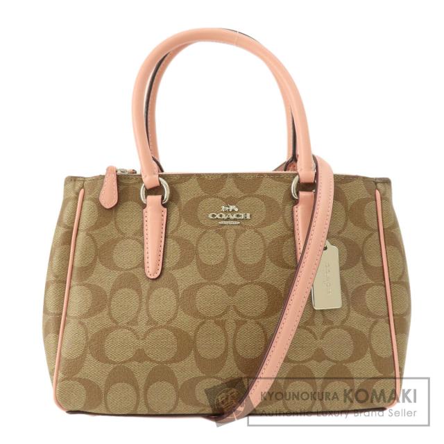 コーチ COACH F67027  シグネチャー 2WAY  ハンドバッグ PVC レディース  中古の通販は