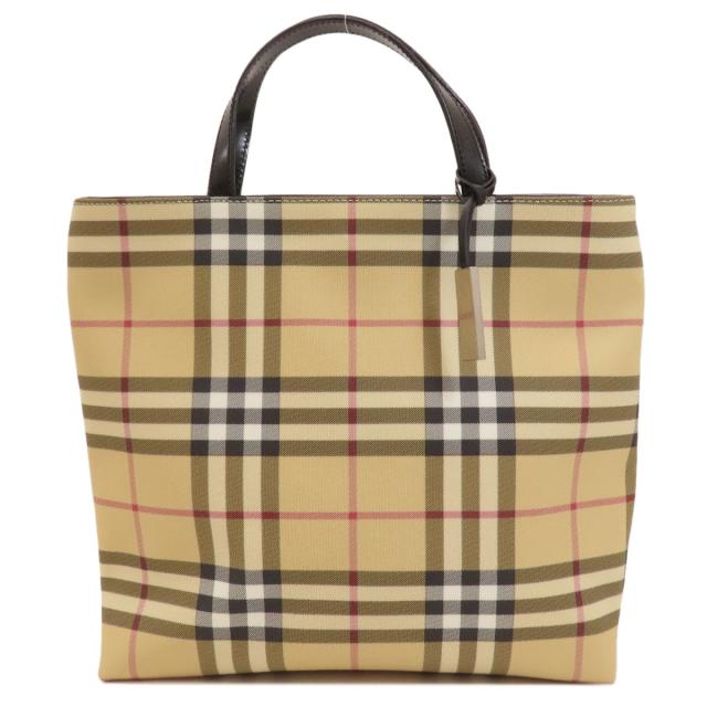 バーバリー BURBERRY ノバチェック ハンドバッグ PVC レディース 中古  