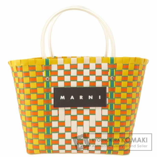 マルニ MARNI ロゴ トートバッグ PVC レディース 中古