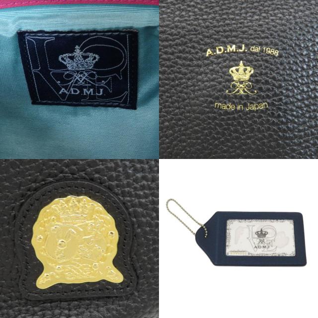 エーディーエムジェイ ADMJ  ロゴ  リュック・デイパック レザー レディース  中古 エーディーエムジェイ ADMJ ロゴ リュック・デイパック レザー