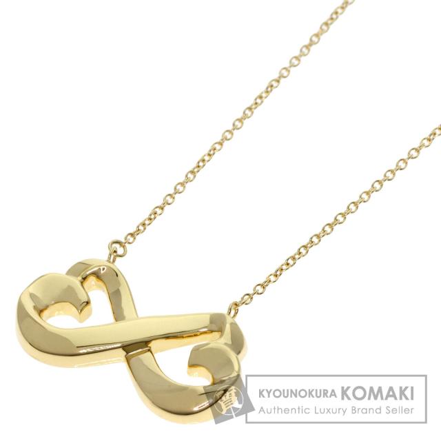 ティファニー TIFFANY&Co.  ダブルラビングハート  ネックレス K18イエローゴールド 中古の通販は