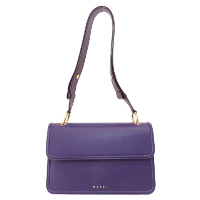 新品 MARNI マルニ レザー ハンドバッグ ショルダーバッグ レッド