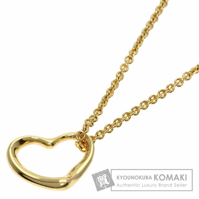 ティファニー TIFFANY&Co. オープンハート ネックレス K18イエローゴールド レディース 中古