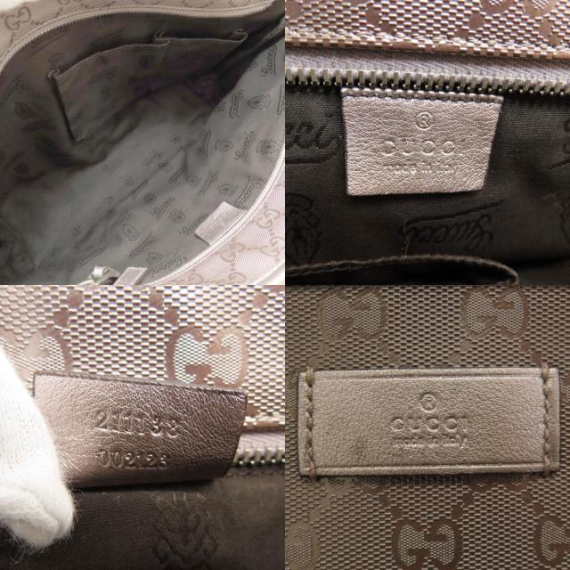 グッチ GUCCI 211138 GG インプリメ トートバッグ PVC レディース 中古 