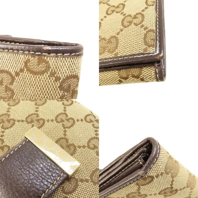 グッチ GUCCI 212089  GG  長財布（小銭入れあり） キャンバス レディース  中古 グッチ GUCCI 212089 GG 長財布（小銭入れあり） キャンバス