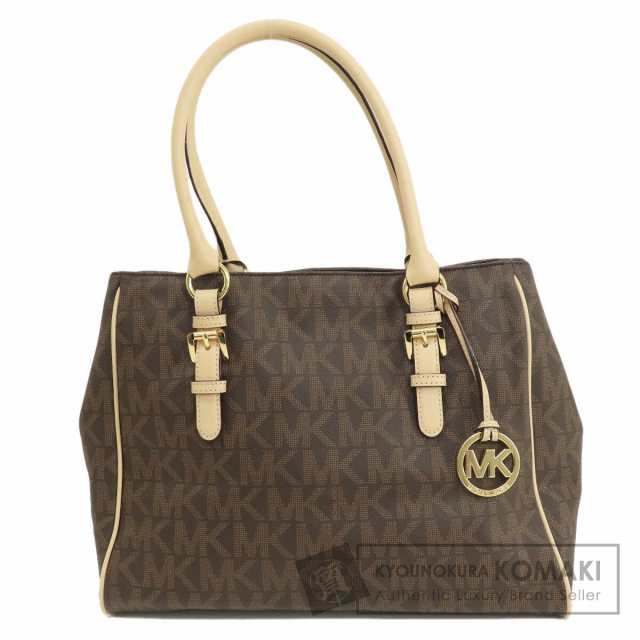 マイケルコース Michael Kors MKシグネチャー トートバッグ PVC レディース 中古