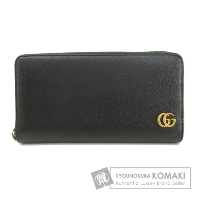 グッチ GUCCI 428736  GGマーモント  長財布（小銭入れあり） レザー メンズ  中古の通販は