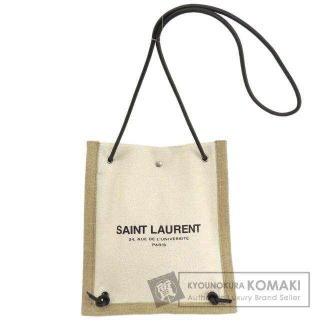 サンローラン SAINT LAURENT  ユニバーシティ フラット 2WAY  ショルダーバッグ キャンバス 中古