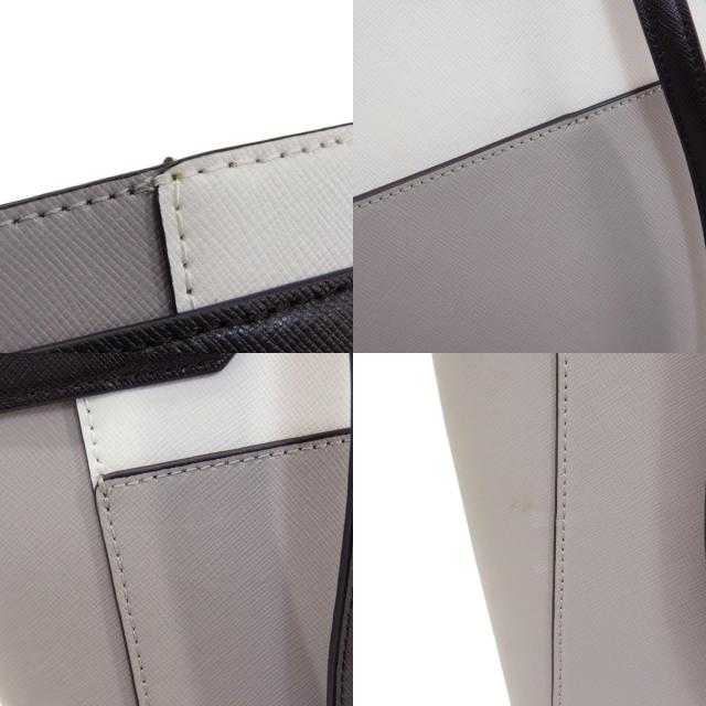 ケイトスペード kate spade ロゴ金具 バイカラー トートバッグ PVC レディース 中古_7