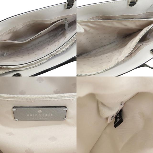 ケイトスペード kate spade ロゴ金具 バイカラー トートバッグ PVC レディース 中古_5