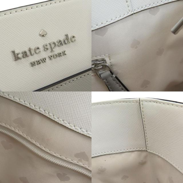 ケイトスペード kate spade ロゴ金具 バイカラー トートバッグ PVC レディース 中古_6