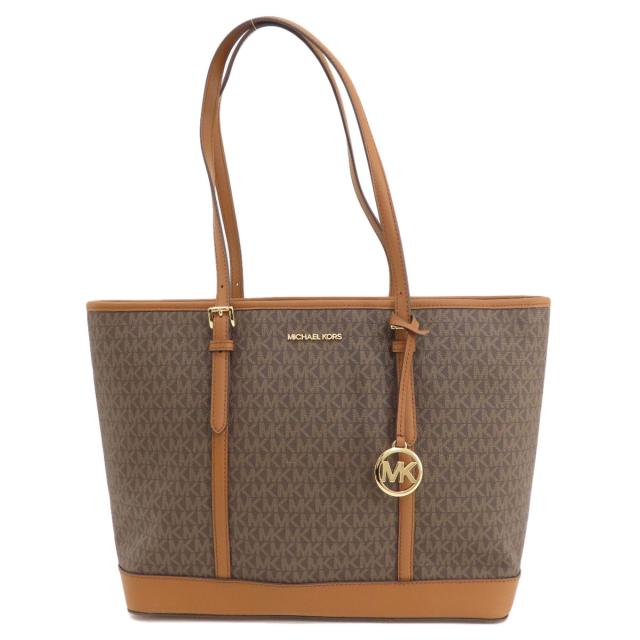 マイケルコース Michael Kors MKシグネチャー トートバッグ PVC レディース 中古_1