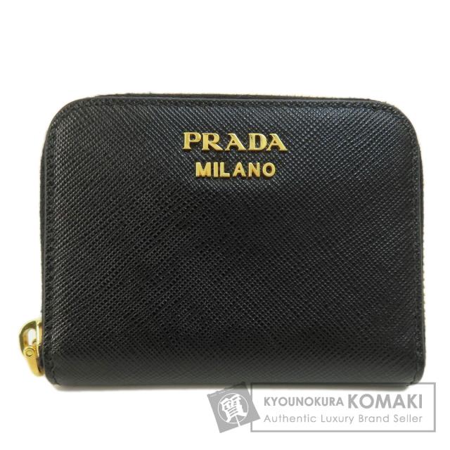 プラダ PRADA  サフィアーノ ロゴ金具  ケース レザー レディース  中古