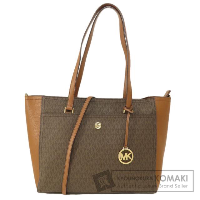 マイケルコース Michael Kors  MKシグネチャー 2WAY  トートバッグ PVC レディース  中古