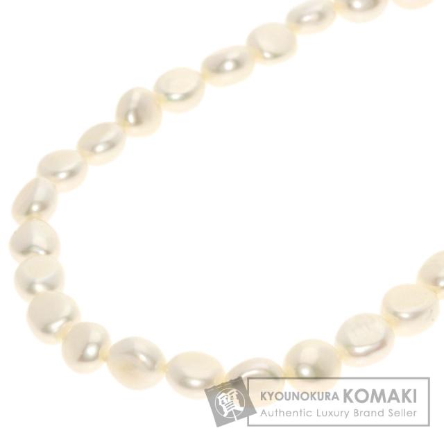 セレクトジュエリー SELECT JEWELRY  淡水パール 真珠　ダイヤモンド  ネックレス シルバー     中古