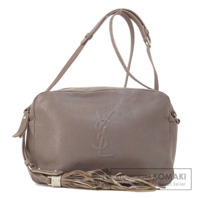 サンローラン SAINT LAURENT ロゴ ショルダーバッグ レザー レディース  