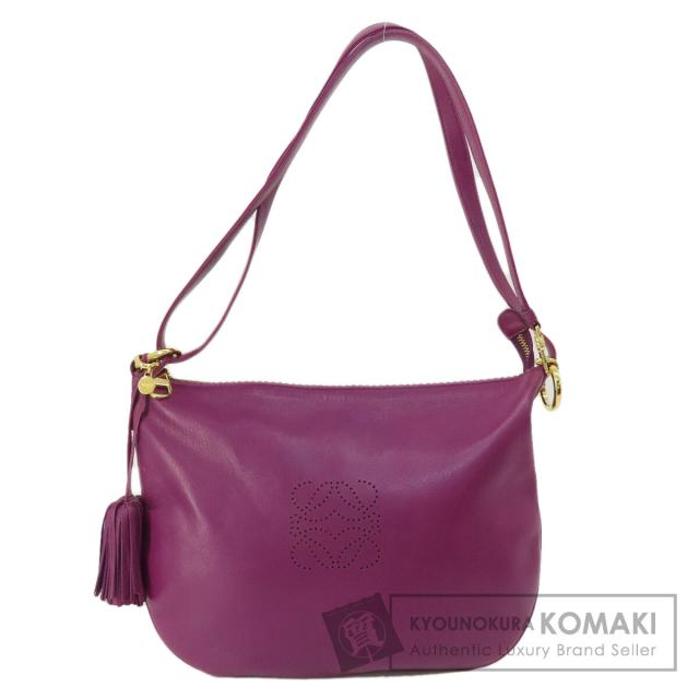 ロエベ LOEWE  アナグラム  ショルダーバッグ ラムスキン レディース  中古の通販は 49,750円