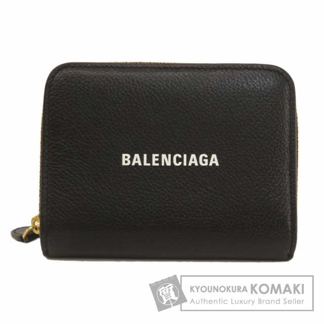 バレンシアガ BALENCIAGA 650871 ロゴ 二つ折り財布（小銭入れあり） レザー レディース 中古 - 折りたたみ財布