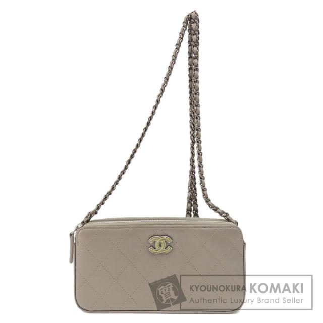 シャネル CHANEL  マトラッセ シルバー金具  ショルダーバッグ カーフ レディース  中古 368,230円