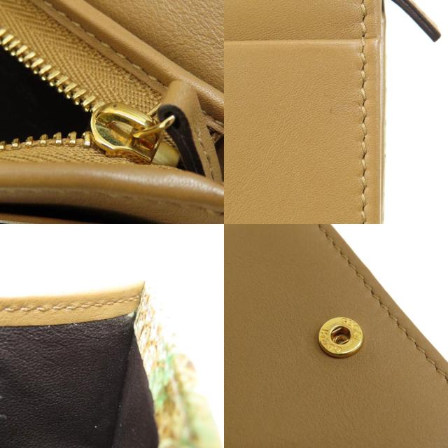 グッチ GUCCI 456126 パイソン ロゴ金具 コンパクトサイフ 二つ折り財布（小銭入れあり） 中古_7