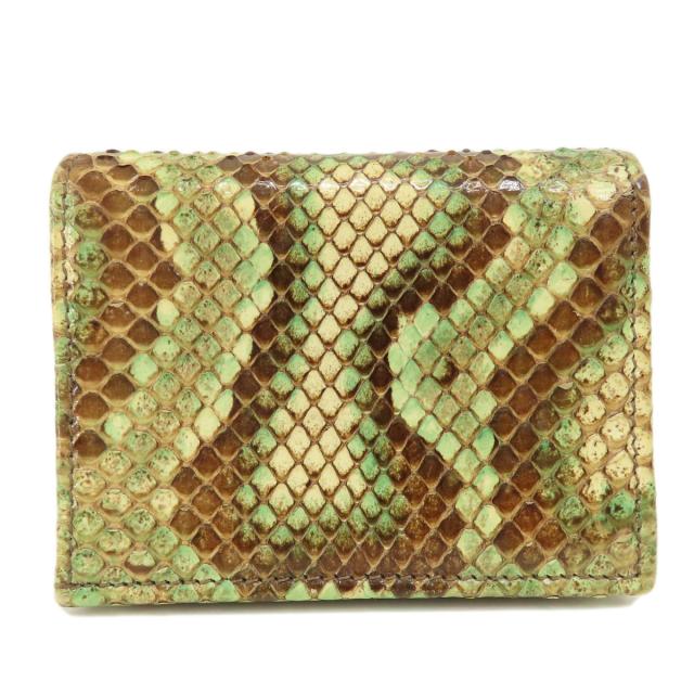 グッチ GUCCI 456126 パイソン ロゴ金具 コンパクトサイフ 二つ折り財布（小銭入れあり） 中古_2
