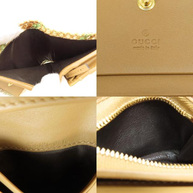グッチ GUCCI 456126 パイソン ロゴ金具 コンパクトサイフ 二つ折り財布（小銭入れあり） 中古_6