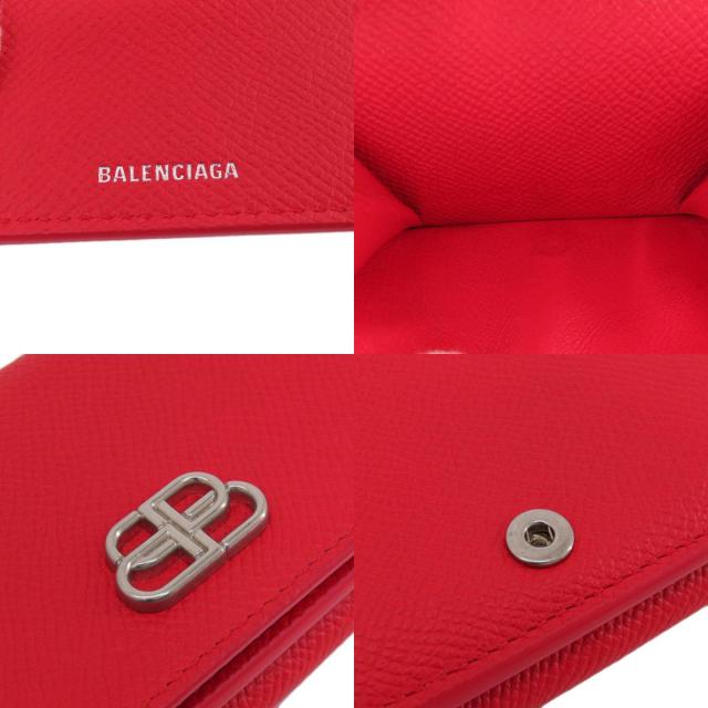 バレンシアガ BALENCIAGA 601387 BBロゴ コンパクトサイフ 二 バレンシアガ BALENCIAGA 601387 BBロゴ コンパクトサイフ 二