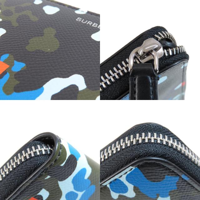 バーバリー BURBERRY カモフラージュ柄 長財布（小銭入れあり） PVC レディース 中古_8