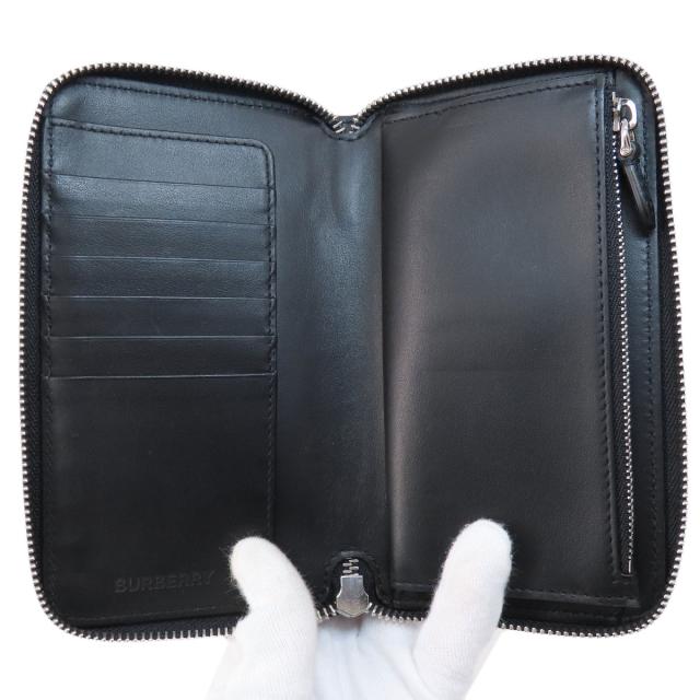 バーバリー BURBERRY カモフラージュ柄 長財布（小銭入れあり） PVC レディース 中古_4