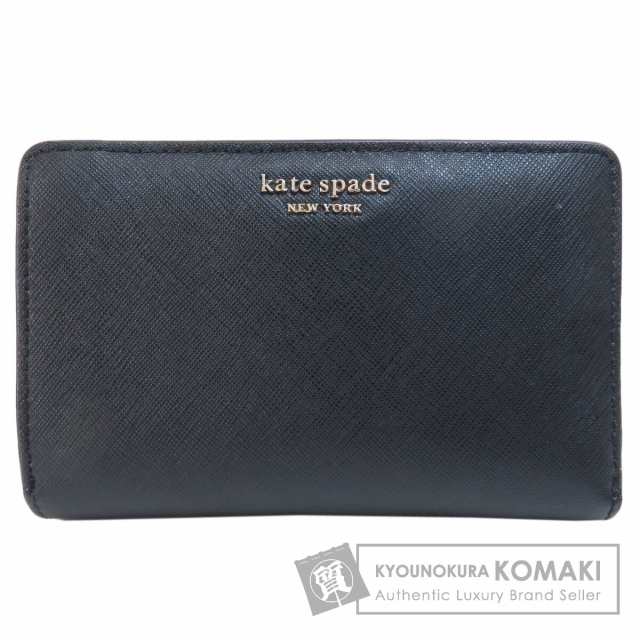 ケイトスペード kate spade  ロゴ金具  二つ折り財布（小銭入れあり） PVC レディース  中古の通販は