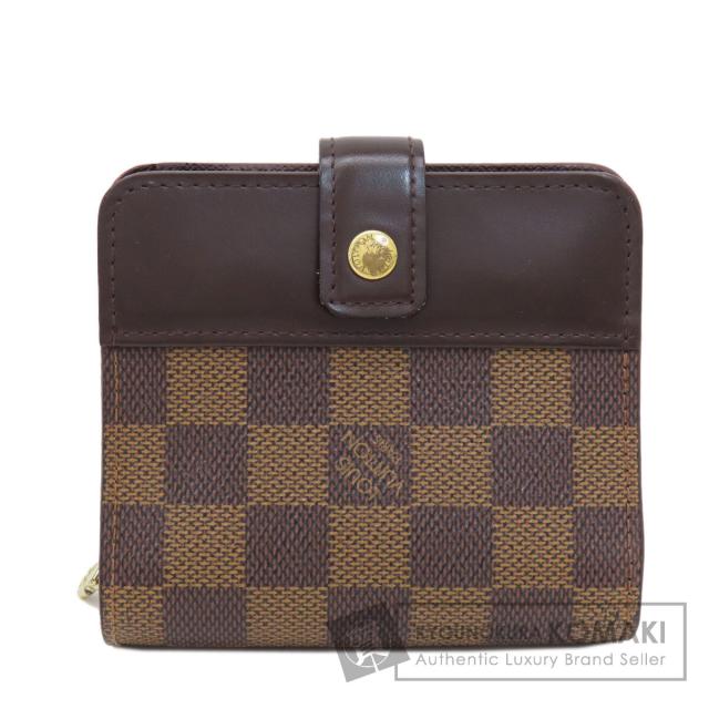 ルイヴィトン LOUIS VUITTON M61668  コンパクト・ジップ ダミエ エベヌ  中古の通販は