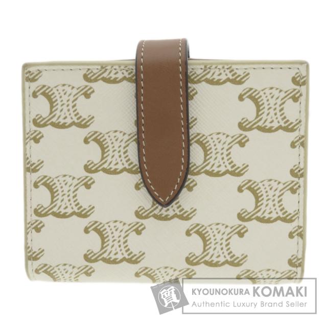 セリーヌ CELINE  マカダム  二つ折り財布（小銭入れあり） レザー レディース  中古 45,350円