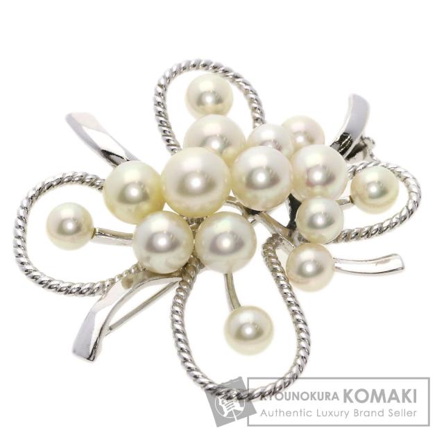 新品同様♡MIKIMOTO♡ミキモト♡絶品アコヤ真珠♡リボンブローチ♡箱付き 楽天市場】MIKIMOTOミキモト 花珠級 あこや真珠（和珠） 6.4-5.5