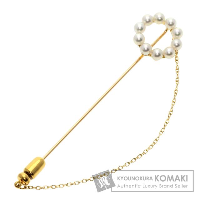 ミキモト MIKIMOTO ピンブローチ 淡水パール 真珠 アンブレラ