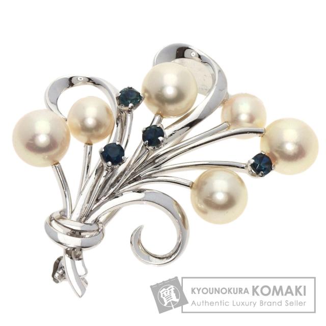 MIKIMOTO K14パールブローチ