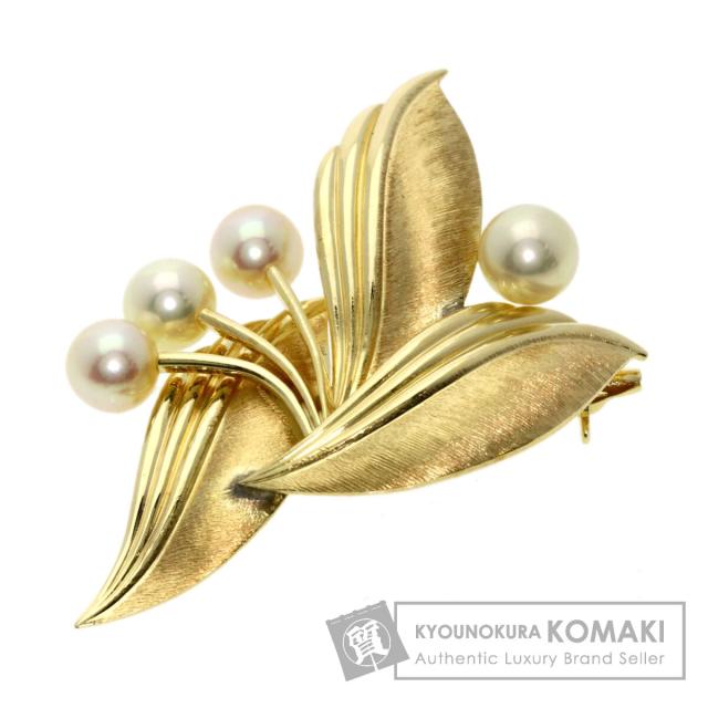 【大人気・定価36万】ミキモト　MIKIMOTO　ブローチ　パール　真珠　K18 大人気・定価36万】ミキモトMIKIMOTOブローチパール真珠K18
