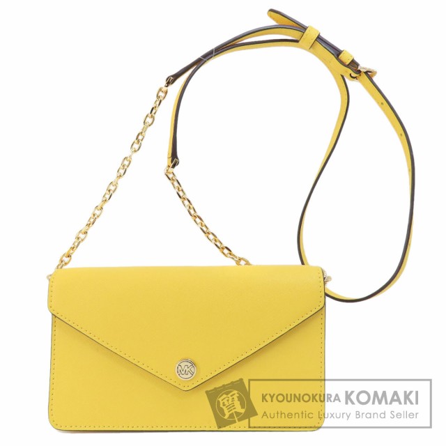 マイケルコース Michael Kors ロゴ金具 チェーンショルダー トートバッグ PVC レディース 中古