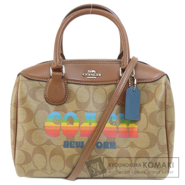 コーチ COACH F73119  シグネチャー 2WAY  ハンドバッグ PVC レディース  中古