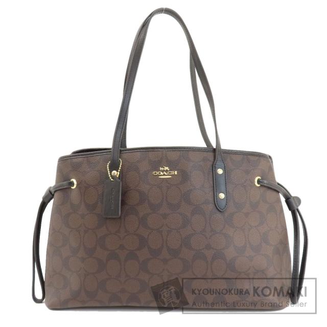 コーチ COACH F57842 シグネチャー トートバッグ PVC レディース 中古