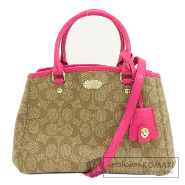 コーチ COACH F34605  シグネチャー 2WAY  ハンドバッグ PVC レディース  中古の通販は 13,923円