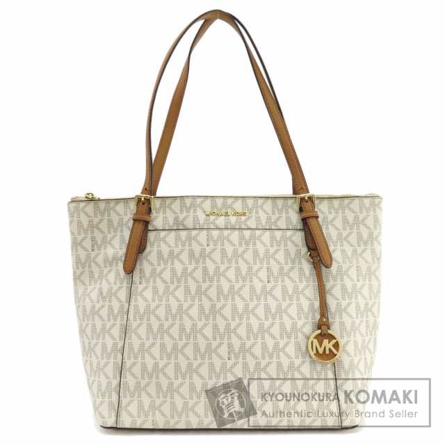 マイケルコース Michael Kors MKシグネチャー トートバッグ レザー レディース 中古