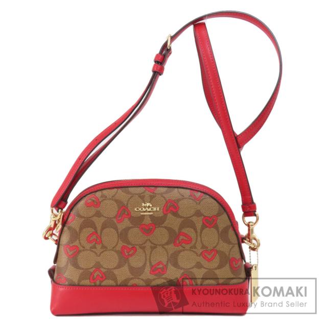 コーチ COACH 91015  ロングショルダー シグネチャー ハート  ショルダーバッグ PVC 中古の通販は 22,800円